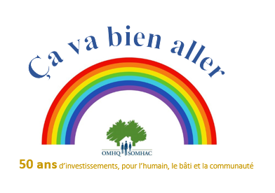 Logo OMHQ arc en ciel